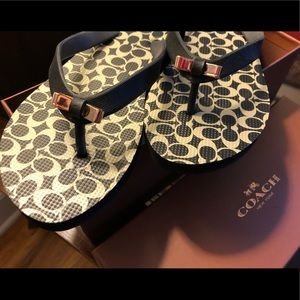 Coach Flip Flops size 7
